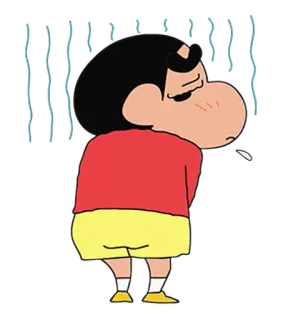 😓 Shin-chan Crayon Shin-chan anime, cartoon, sad, manga, shin-chan, crayon shin-chan telegram sticker