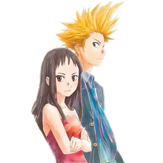 😒 Anime, Manga, Coppia, Personaggi, Illustrazione telegram sticker