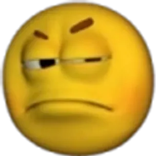 🤨 อิโมจิ, โกรธ, มีม, ตลก telegram sticker
