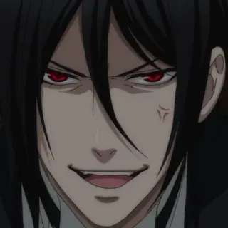 😡 Sebastian Michaelis Black Butler Anime, Manga, Sebastian Michaelis, Black Butler, Demone telegram sticker