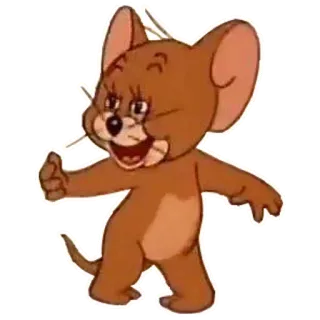 👌 Jerry Tom and Jerry Dessin animé, Souris, Personnage, Animal, Drôle, Animation telegram sticker