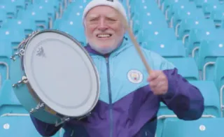 🥳 Hide the Pain Harold meme, internet meme, hide the pain harold, drum, funny telegram sticker