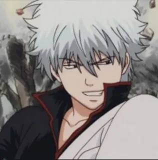 🧊 Gintoki Sakata Gintama Anime, Gintama, Gintoki Sakata, drôle, Manga telegram sticker