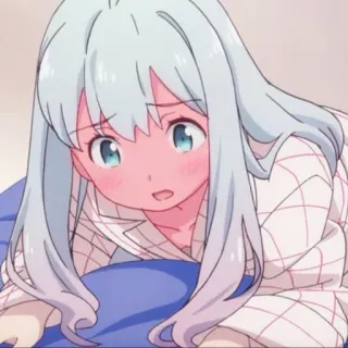 😱 アニメ, 女の子, 漫画, パジャマ, 朝, 可愛い telegram sticker