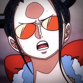 😎 Nico Robin One Piece Anime, One Piece, Nico Robin, Manga, Brille telegram sticker