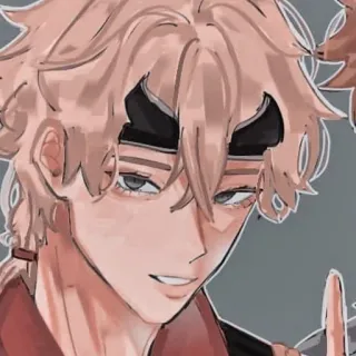 🍁 Thoma Genshin Impact 动漫, 原神, 托马, 角色, 游戏, 同人 telegram sticker