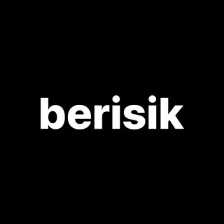🐺 berisik indonesian, text, black, white telegram sticker