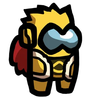 😐 among us, video game, imposter, space, character whatsapp sticker