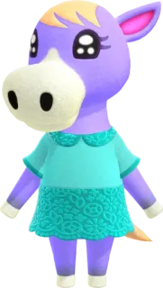 🐴 Victoria Animal Crossing Videospiel, Animal Crossing, Victoria, Pferd, süß, Cartoon telegram sticker