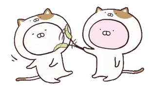 💨 süß, tiere, katzen, figuren, gruß, cartoon telegram sticker