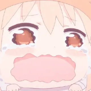 🍡 anime, crying, sad, cartoon, emotional, illustration telegram sticker