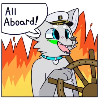 🔥 All Aboard! telegram sticker