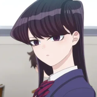 🦋 Komi Shouko Komi Can't Communicate Anime, Mangá, Komi Can't Communicate, Komi Shouko, Escola, Fofo, Japonês telegram sticker
