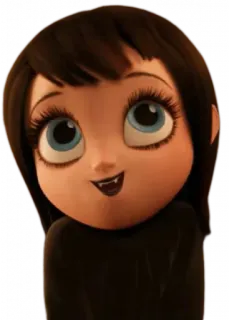 🧛‍♀ Mavis Hotel Transylvania cartoon, vampire, monster, animated, character, movie telegram sticker