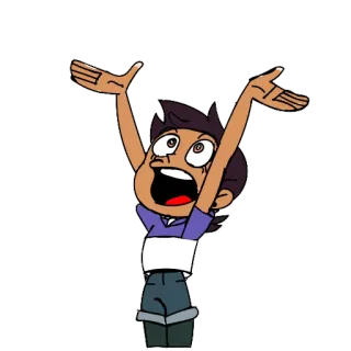 😁 Luz Noceda The Owl House dibujo animado, animado, llorando, triste, emocional telegram sticker