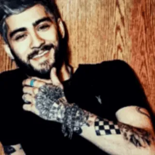 😹 Zayn Malik man, singer, celebrity, portrait, tattoos telegram sticker
