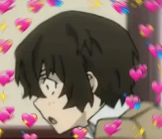 🎍 Anime, Herzen, Süß, Cartoon, Liebe, Kawaii telegram sticker