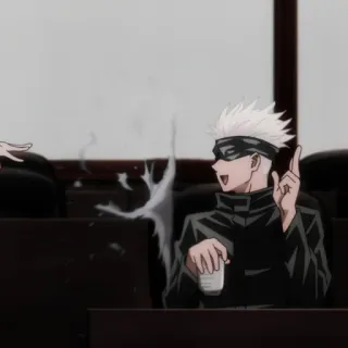 🍡 Satoru Gojo Jujutsu Kaisen Anime, Gojo Satoru, Jujutsu Kaisen, Gojo, Feiticeiro telegram sticker