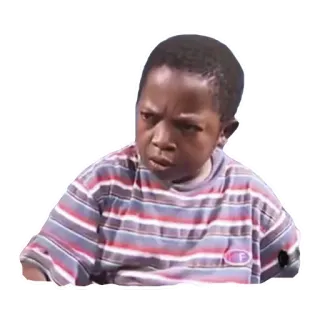 😯 confuso, ragazzo, meme, deluso, dubbio telegram sticker