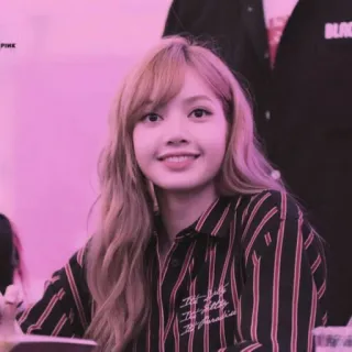 💕 Lisa It's gotta be magic K-pop, ca sĩ, người, phụ nữ, nụ cười, phép thuật telegram sticker