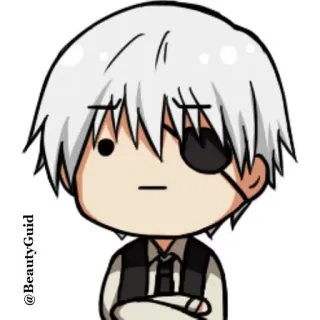 ☠ @BeautyGuid anime, manga, chibi, character, art, cute telegram sticker