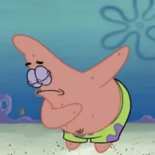 ✨ Patrick Star Spongebob Squarepants 만화, 애니메이션, 뚱이, 스폰지밥, 캐릭터, 웃긴 telegram sticker
