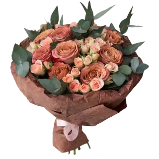 💐 ช่อดอกไม้, ดอกไม้, กุหลาบ, การจัดดอกไม้, ของขวัญ, ธรรมชาติ whatsapp sticker