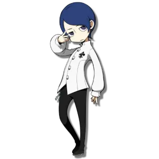 ✌ Anime, Persona, Persona 3, Minato Arisato, Karakter, Videogame telegram sticker