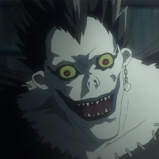 😋 Ryuk Death Note Anime, Death Note, Ryuk, Shinigami telegram sticker