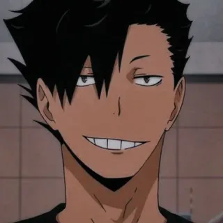 🌟 Kuroo Tetsurou Haikyuu!! anime, kuroo tetsurou, haikyuu, character, smile telegram sticker
