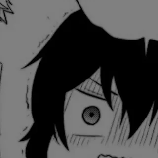 🕷️ Anime, Manga, Zszokowany, Wyraz twarzy, Zaskoczenie whatsapp sticker