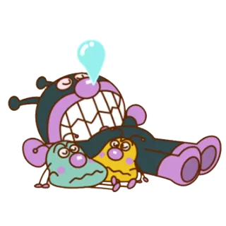 💤 Baikinman Anpanman Kartun, Karakter, Animasi, Baikinman, Anpanman telegram sticker