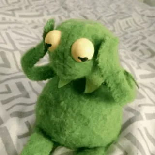 😑 Kermit Kermit la Rana, Burattino, Verde, Giocattolo, Peluche, Muppet telegram sticker