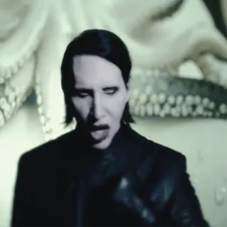 🌟 Marilyn Manson певец, музыкант, готика, рок, человек telegram sticker