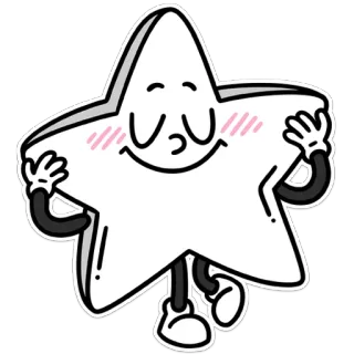 😇 stella, cartone animato, personaggio, carino, animazione telegram sticker