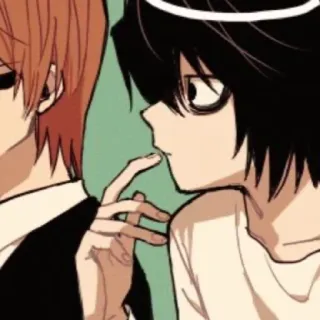 🦔 L Lawliet Death Note Anime, Detektiv, Intellektuell, Manga, Charaktere telegram sticker