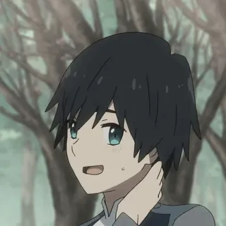 🦋 Hiro Darling in the Franxx Anime, Postać, Hiro, Darling in the Franxx telegram sticker