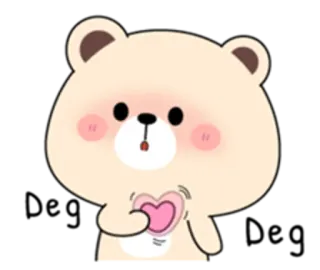 😊 bear, cute, love, heart, cartoon, adorable telegram sticker