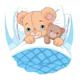😢 osito de peluche, lindo, juguete, bebé, niño, animal, dormilón whatsapp sticker