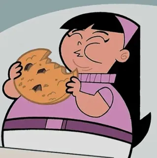 🧿 Trixie Tang The Fairly OddParents Kartun, Karakter, Makan, Kue kering, Trixie Tang, The Fairly OddParents telegram sticker