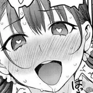 🤤 anime, manga, cute, girl, heart eyes, ecchi telegram sticker