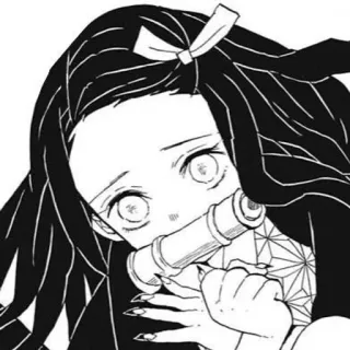 🌺 Nezuko Kamado Demon Slayer 禰豆子, 鬼滅の刃, アニメ, 漫画, キャラクター, イラスト telegram sticker