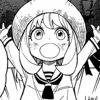 😍 Anya Forger Spy x Family Hay! anya forger, spy x family, anime, mangá, menina, fofa telegram sticker