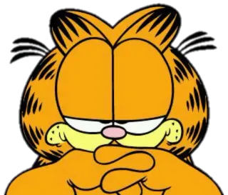 🙄 Garfield gato, gato laranja, desenho animado, Garfield telegram sticker