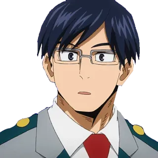 😮 Tenya Iida My Hero Academia Anime, Personaggio, My Hero Academia, Tenya Iida, Occhiali telegram sticker