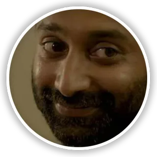 🙃 face, man, portrait, expression, smile telegram sticker