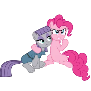 😏 Pinkie Pie My Little Pony пони, мультфильм, дружба, анимированный telegram sticker