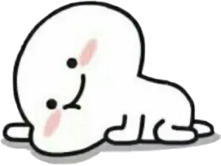 🙂 การ์ตูน, ตัวละคร, น่ารัก, หยด, มินิมอล telegram sticker