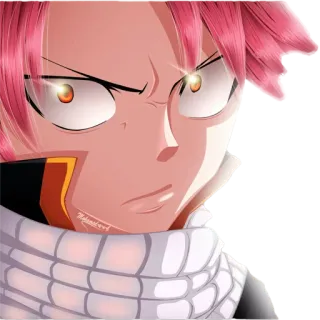 ☹ Natsu Dragneel Fairy Tail Anime, Sticker, Natsu, Fairy Tail, Mangá, Dragon Slayer de Fogo whatsapp sticker