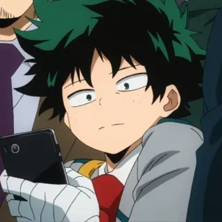 😒 Izuku Midoriya My Hero Academia Anime, Manga, My Hero Academia, Izuku Midoriya, Deku, Cartoon whatsapp sticker